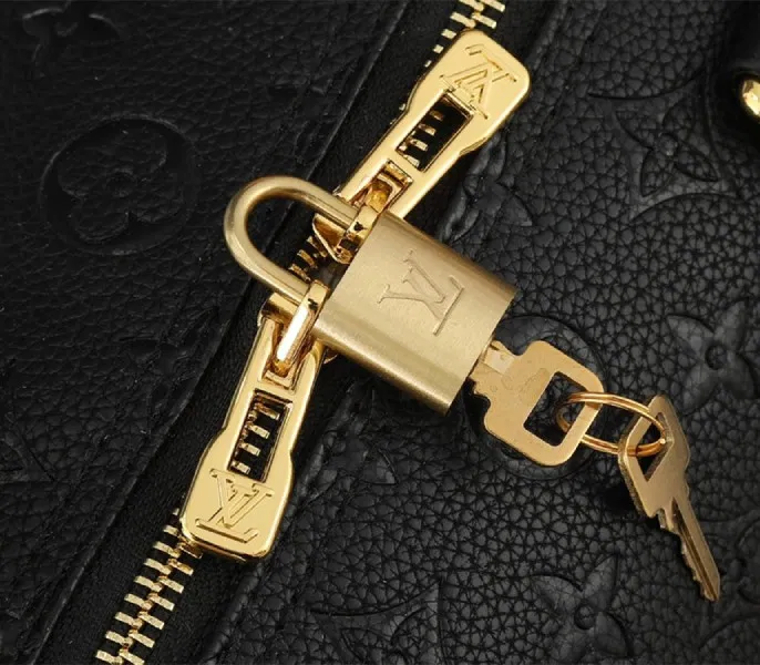 Louis Vuitton Monogram Empreinte Speedy Soft 30 Handbag In Black — image 5
