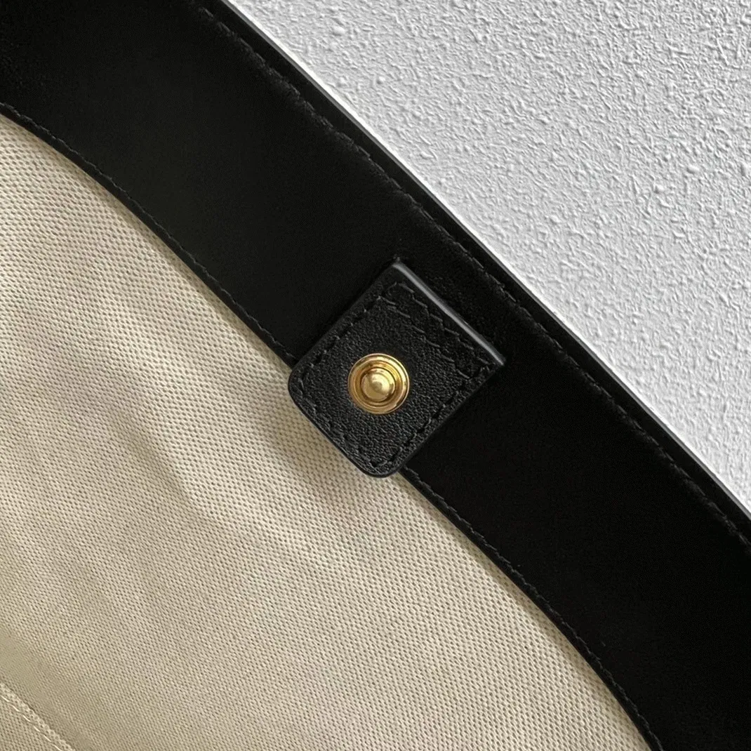 Top Quality Celine Small Bucket Cuir Triomphe In White Textile — image 9