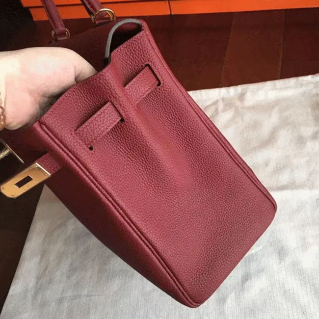 Bordeaux Clemence Hermes Kelly 35cm Rich Color Bag — image 6