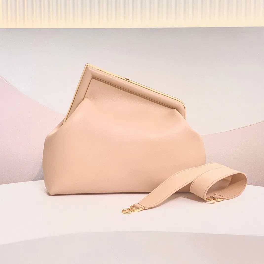 Top Quality Fendi First Medium Bag In Powder Pink Nappa Leather — image 8