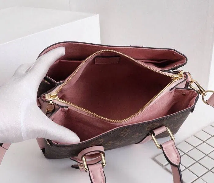 Louis Vuitton Monogram Canvas Soufflot BB Bag In Peach — image 5