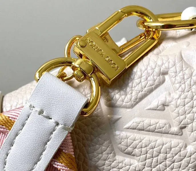 Louis Vuitton Monogram Empreinte Petite Malle Souple Handbag In Cream — image 7