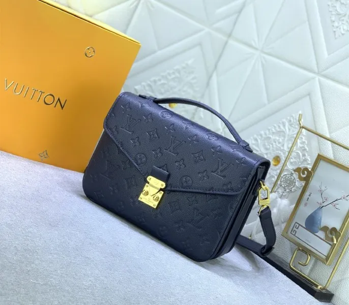 LV Monogram Empreinte Leather Metis In Navy Blue — image 2