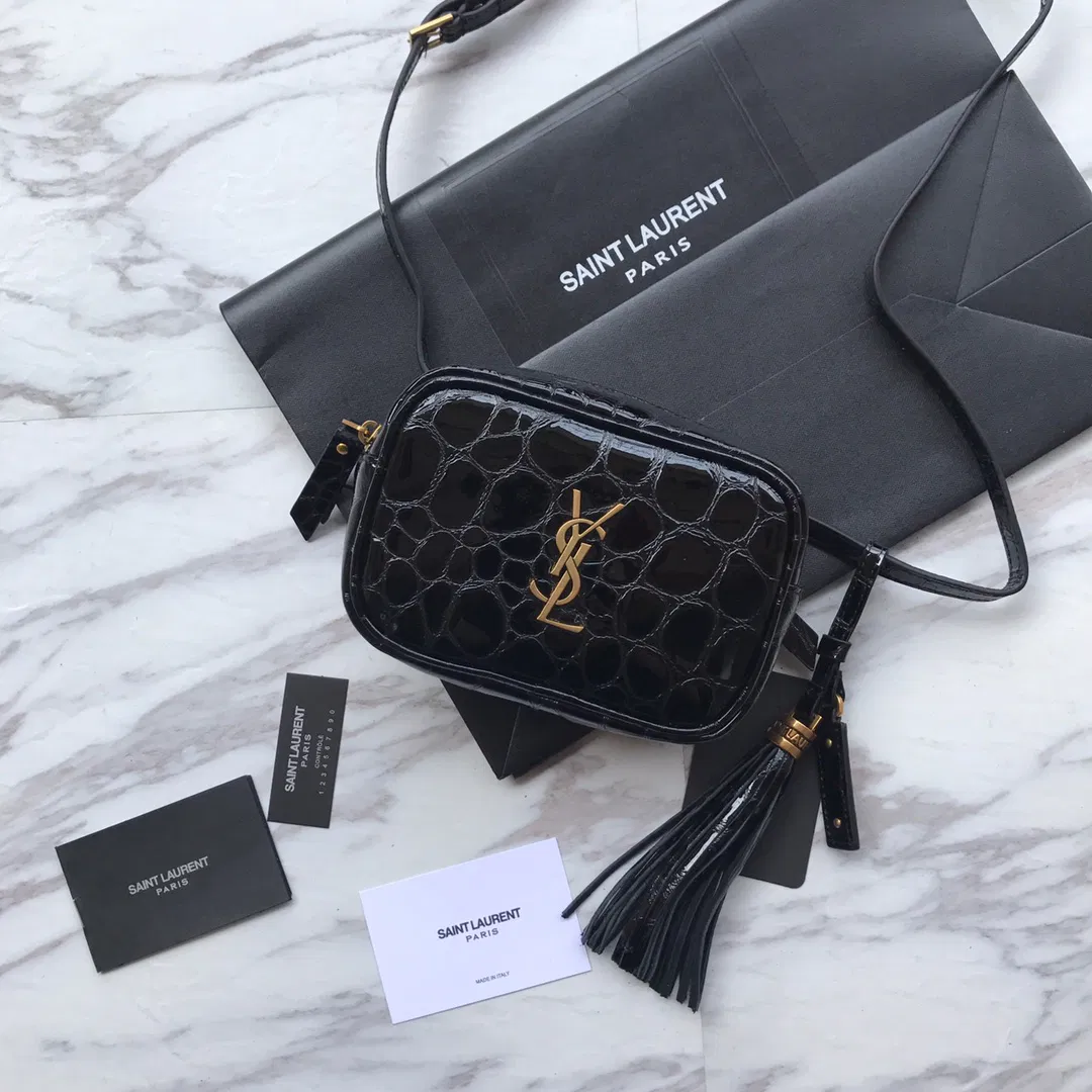 MONOGRAM CHAIN WALLET IN CROCODILE EMBOSSED SHINY LEATHER — image 2