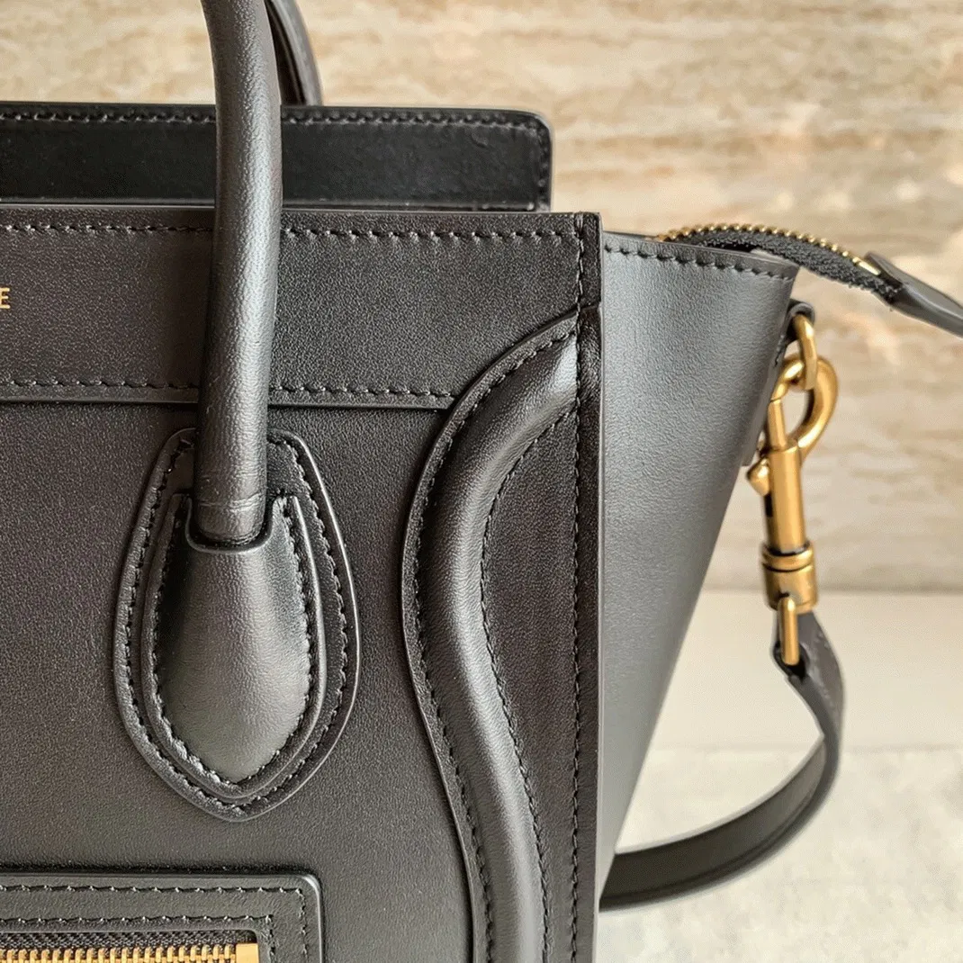 Celine Nano Luggage Tote Bag in Black — image 7