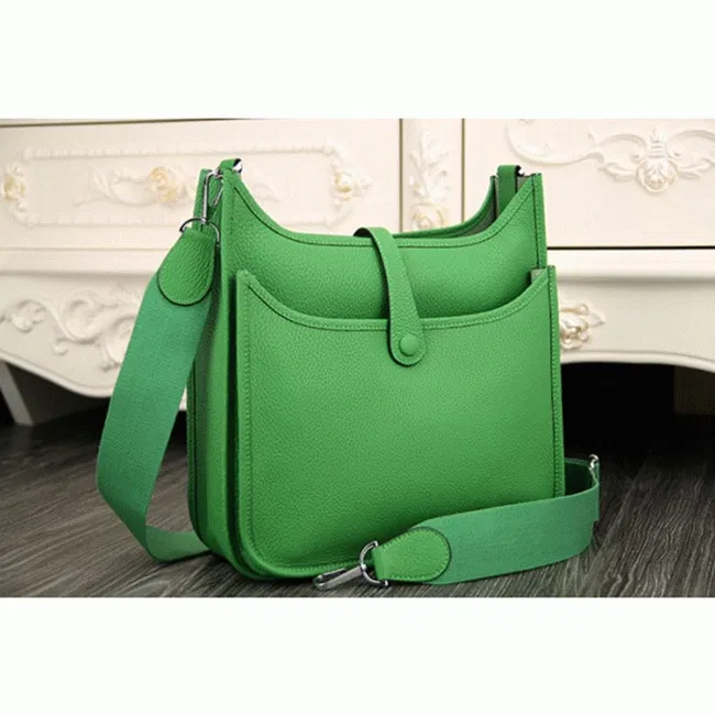 Bamboo Color Luxury Hermes Evelyne III PM Crossbody Bag — image 3