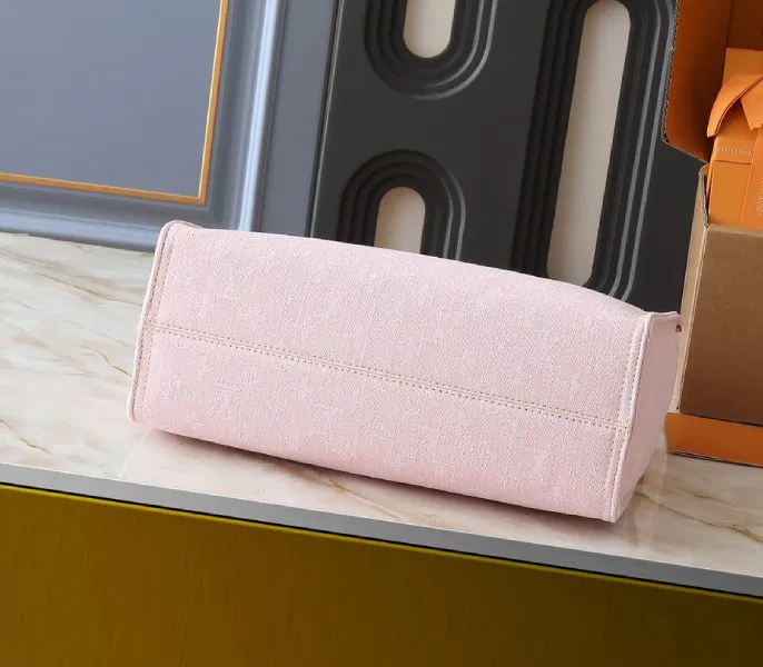 Monogram Denim OnTheGo MM In Washed Pink — image 4