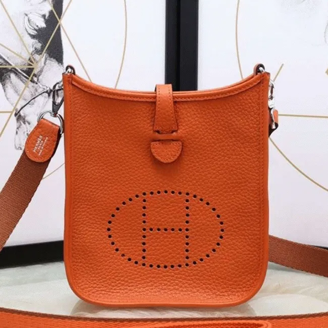 Orange Evelyne II TPM Bag Luxury Hermes Small Messenger