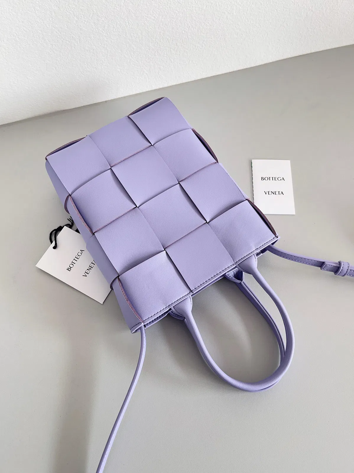 Bottega Veneta Cassette Mini Tote Bag Lilas — image 9