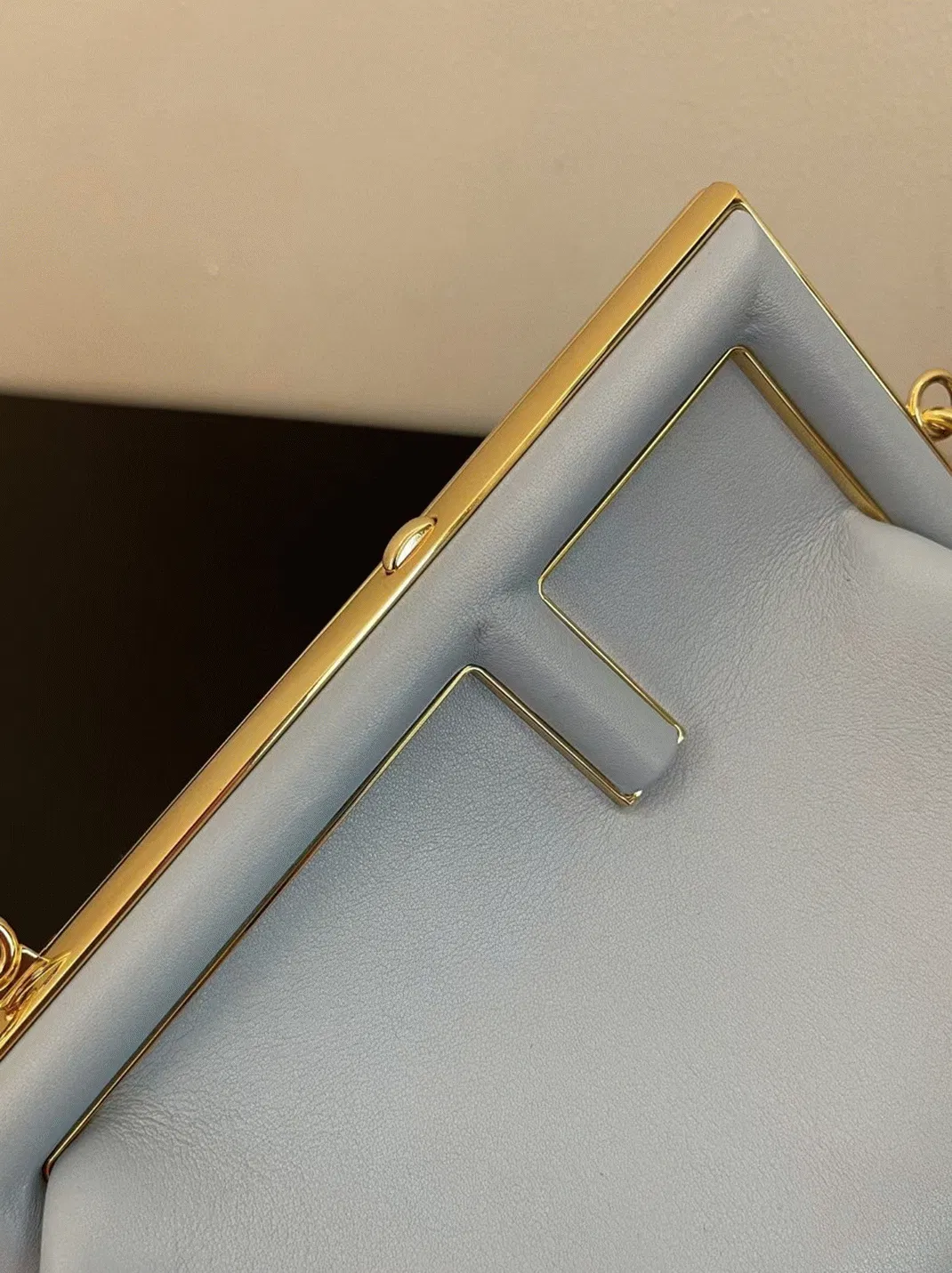 Top Quality Fendi First Medium Bag In Light Blue Nappa Leather — image 6
