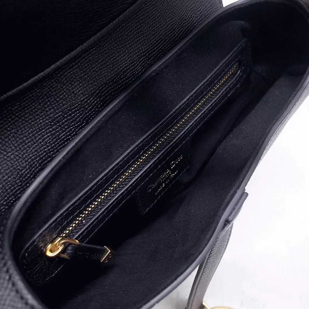 Dior Saddle Bag in Black Grained Calfskin — image 7