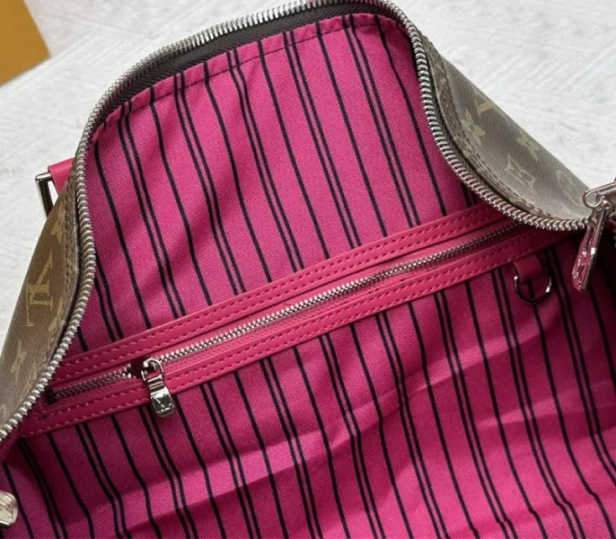 Louis Vuitton Monogram Macassar Canvas Keepall Bandouliere 50 In Pondichery Pink — image 7