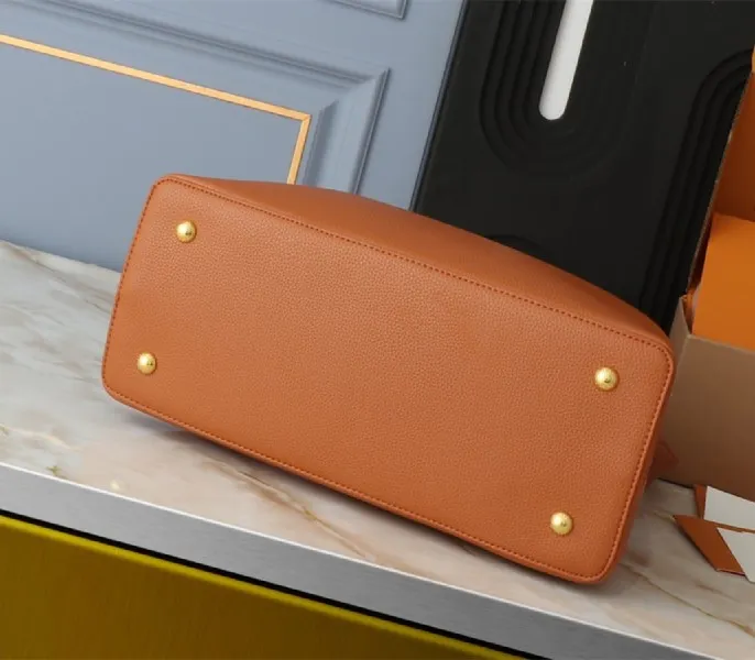 Louis Vuitton Capucines GM Souple Handbag In Cognac Brown — image 4
