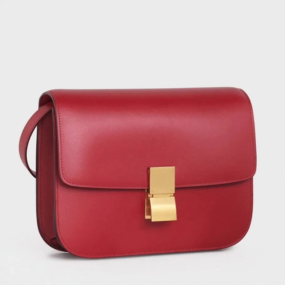 Top Quality Celine Classic Box Medium Bag In Red