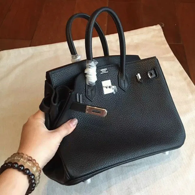AAAAA Class Black Hermes Birkin 25cm Copy Bag — image 2