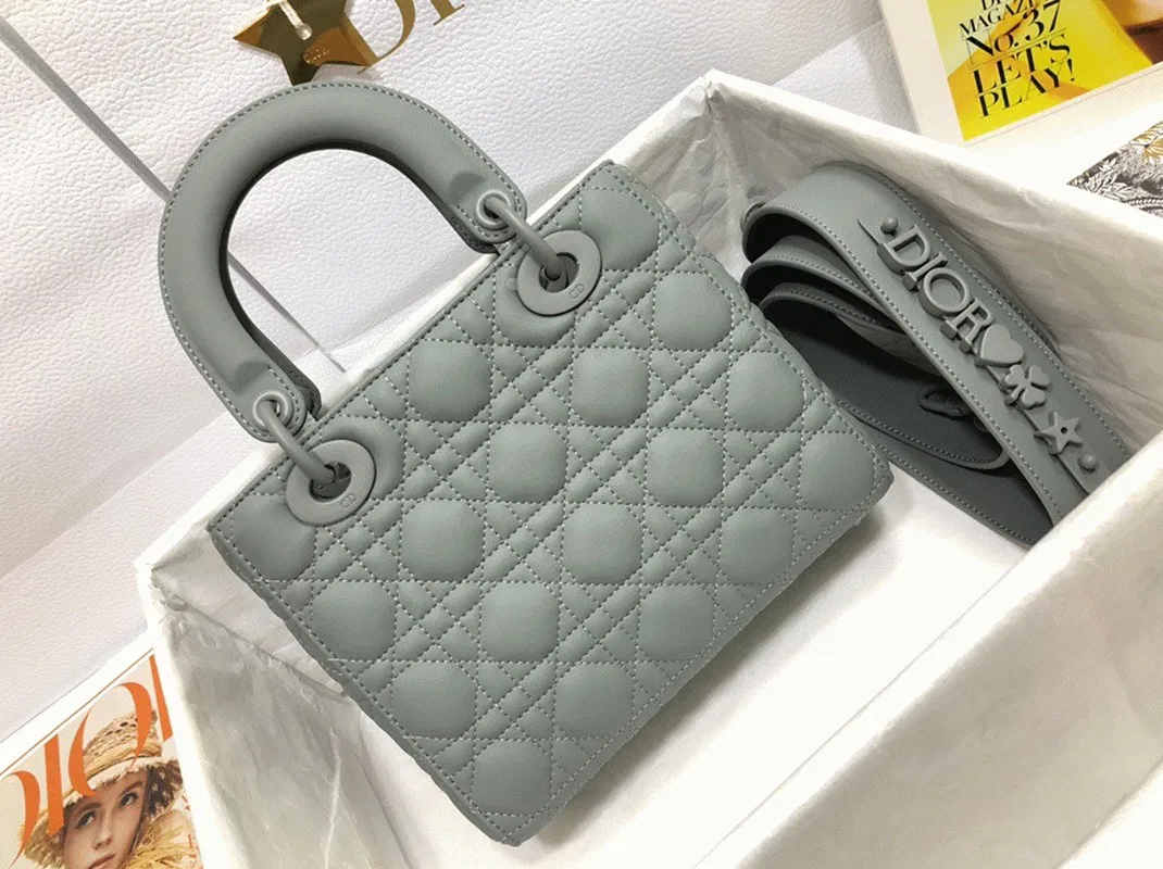 Dior Small Lady Dior My ABCDior Bag Knockoff in Grey — image 5
