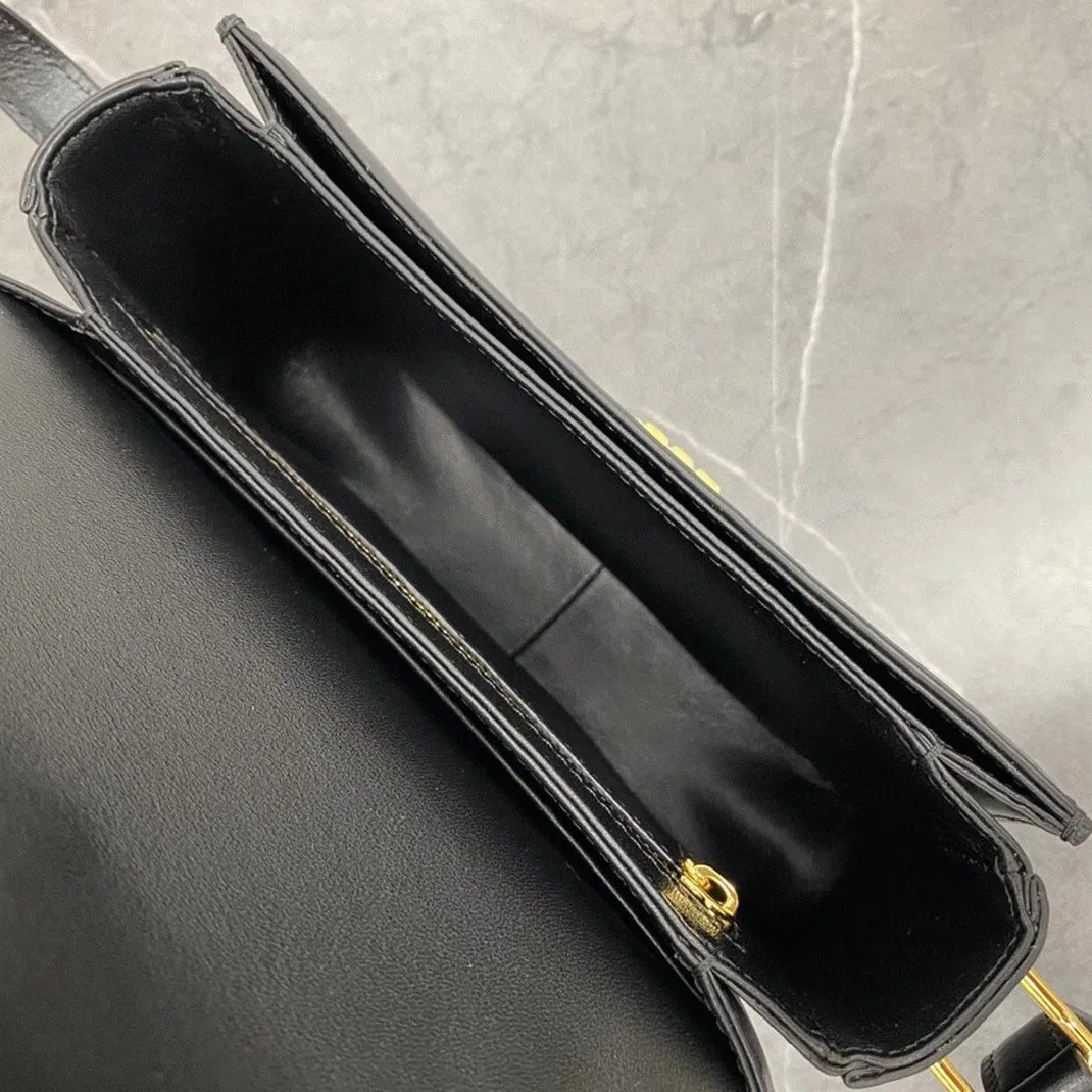Top Quality Knockoff Celine Triomphe Teen Bag In Black — image 14