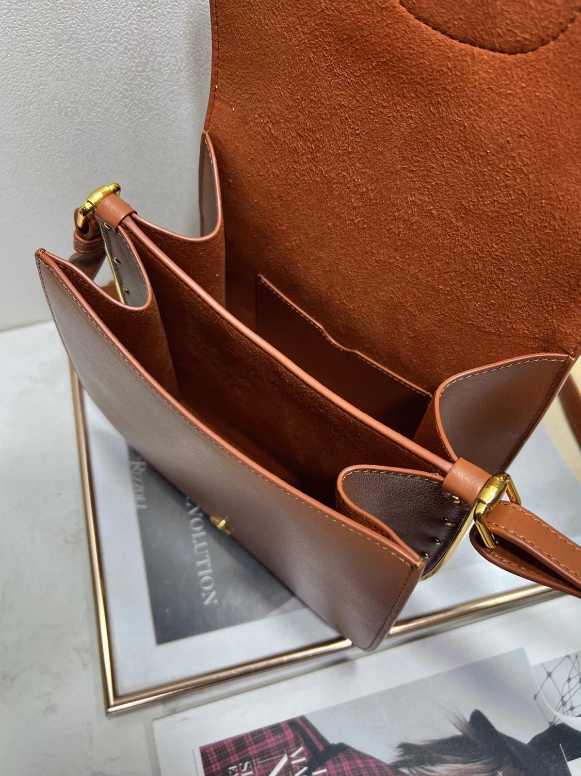 Dior Bobby Frame Bag Knockoff in Brown — image 5