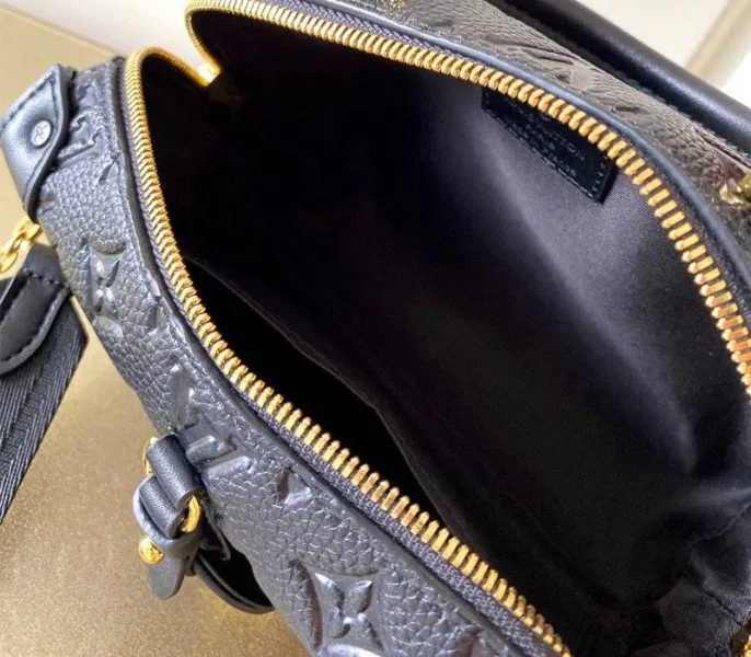 Louis Vuitton Monogram Empreinte Petite Malle Souple Handbag In Black — image 3