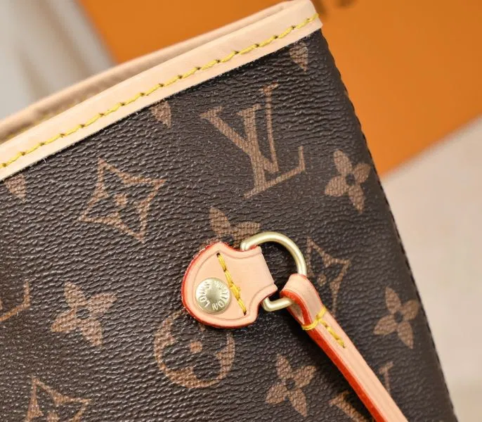 Louis Vuitton Monogram Canvas Neverfull MM Tote In Beige — image 8