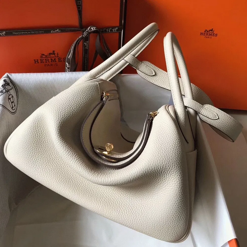 Hermes Lindy 30cm bag in beton color