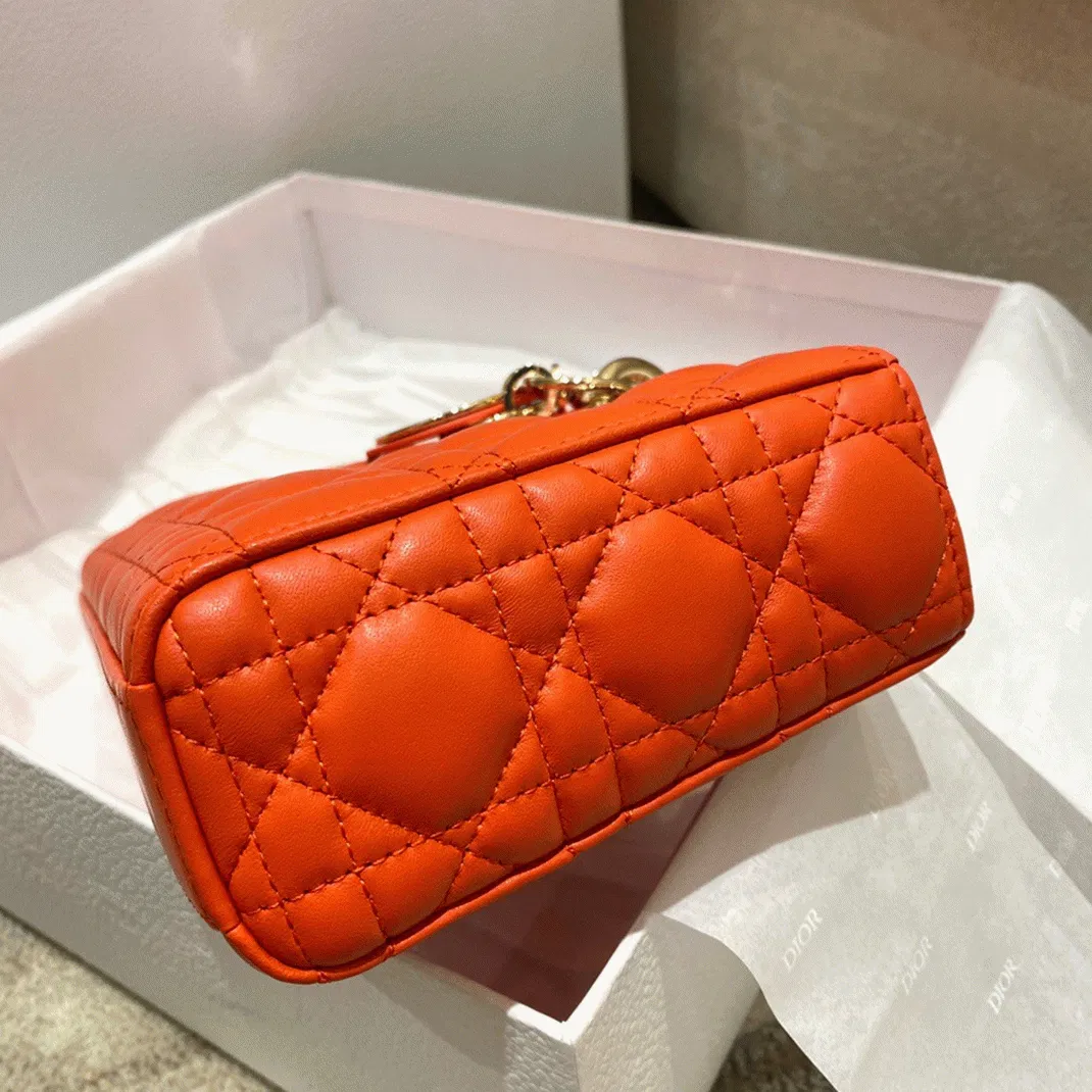 Dior Lady D-Joy Medium Bag in Orange — image 5