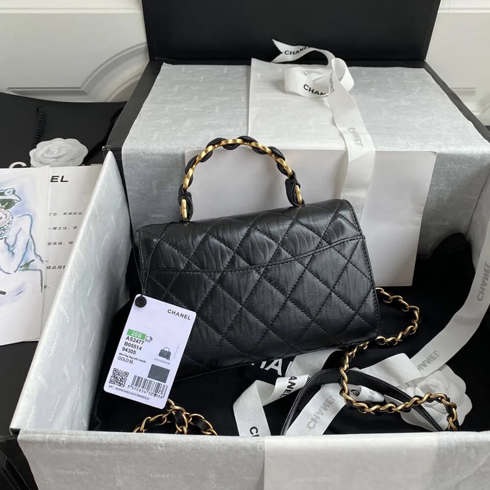 CHANEL Mini Flap Bag with Top Handle — image 2