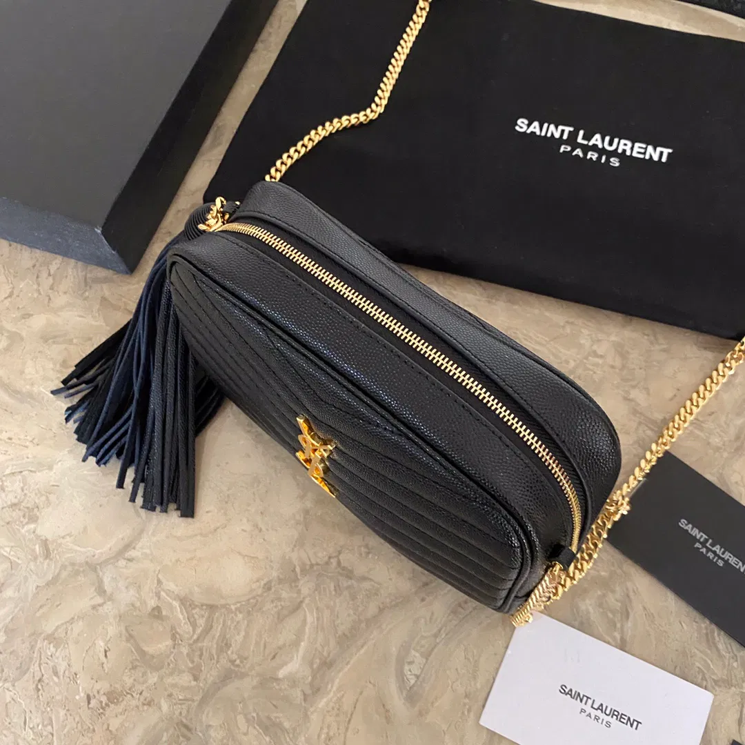 YSL Mini Lou Quilted Leather Camera Bag — image 6