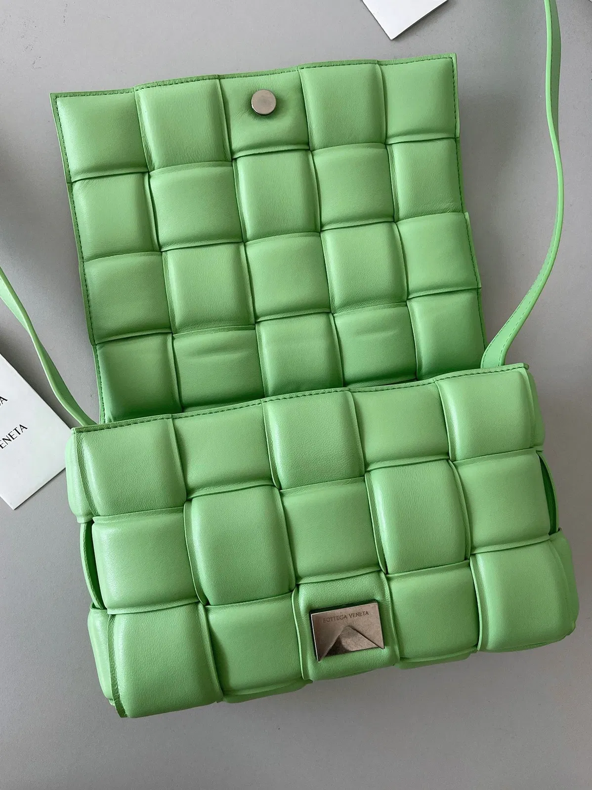 Top Quality Bottega Veneta Padded Cassette Bag In Acid Green — image 8