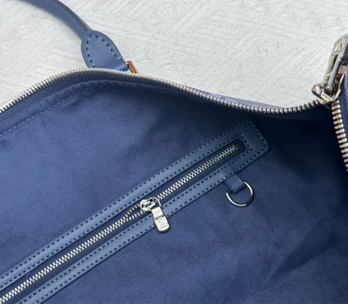 Louis Vuitton Monogram Gradient Canvas Keepall Bandouliere 50 In Navy Blue — image 7