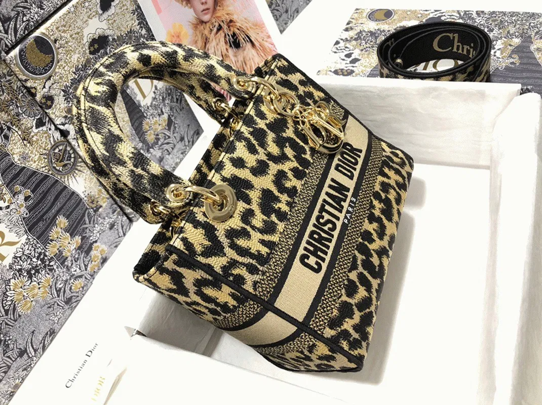 Dior Lady D-Lite Medium Bag in Beige Multicolor Mizza Embroidery — image 5