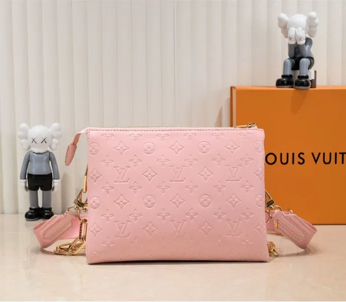Louis Vuitton Coussin PM Bag In Light Pink With Jacquard Strap — image 3