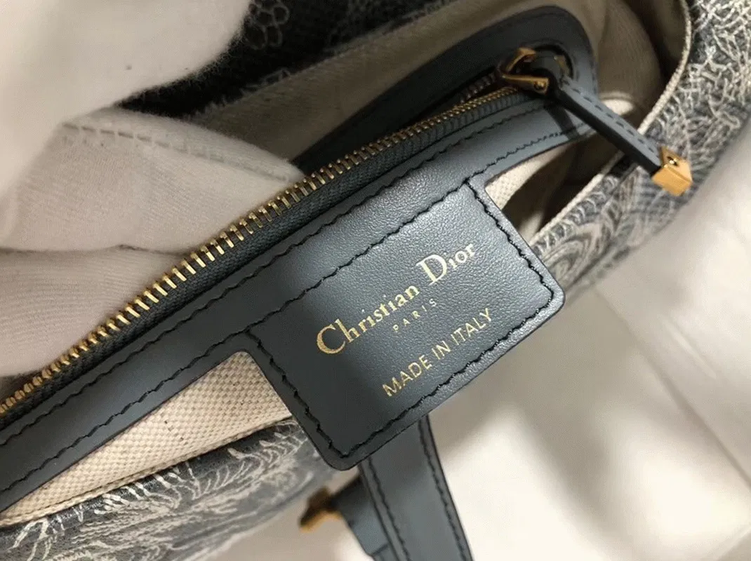 Dior Saddle Bag in Grey Toile de Jouy Reverse Jacquard — image 2