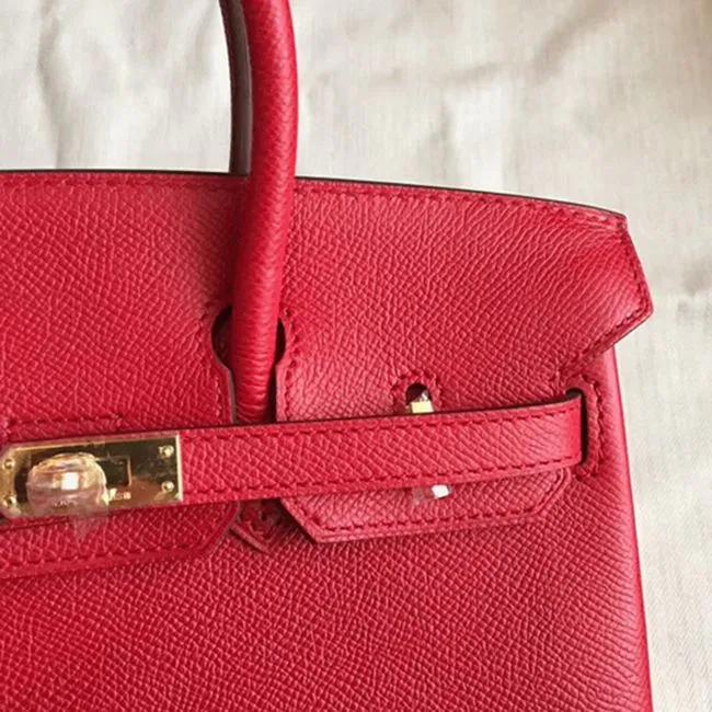 Hermes Birkin 25cm Designer-Inspired Bag in Red — image 6