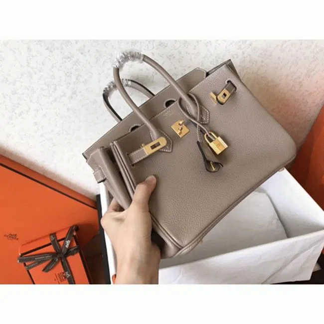 Tourterelle Hermes Birkin 25cm AAAAA Handbag — image 2