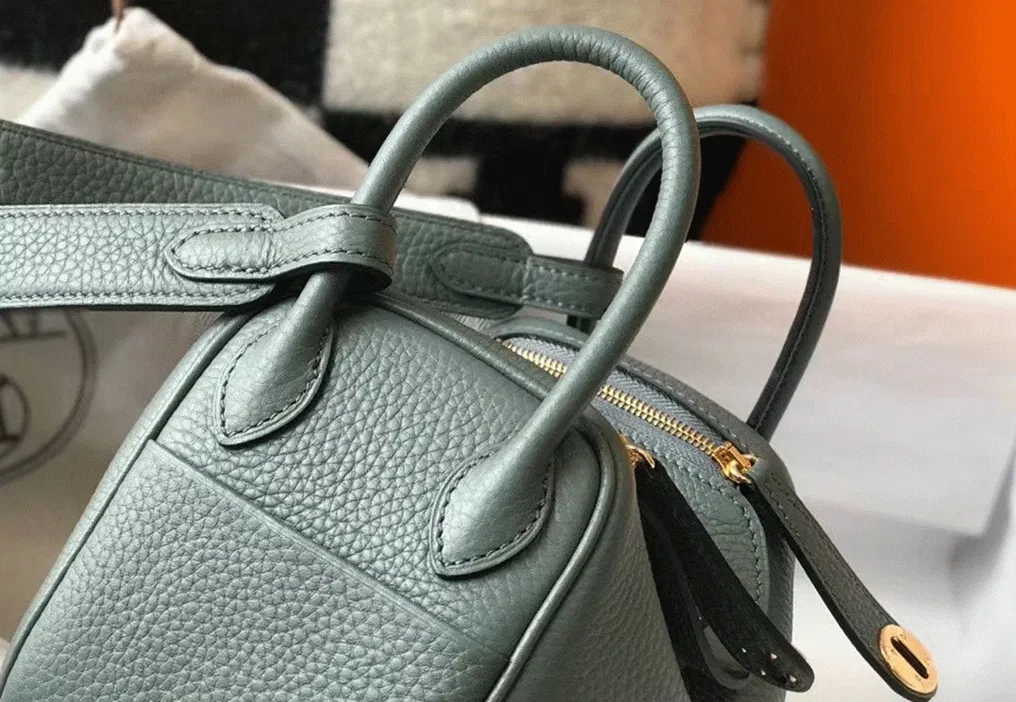 Best Hermes Lindy Mini handbag in vert amande — image 4