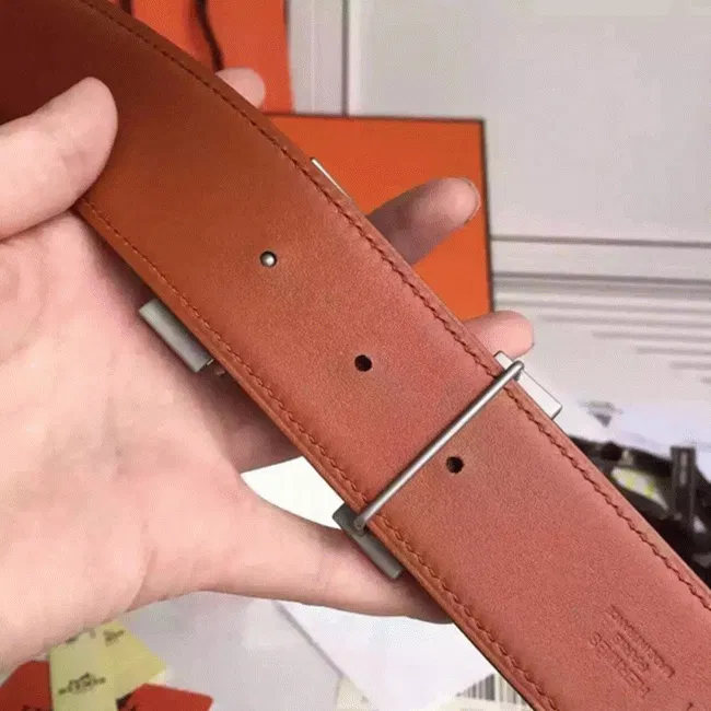 Taupe epsom Hermes belt buckle — image 3