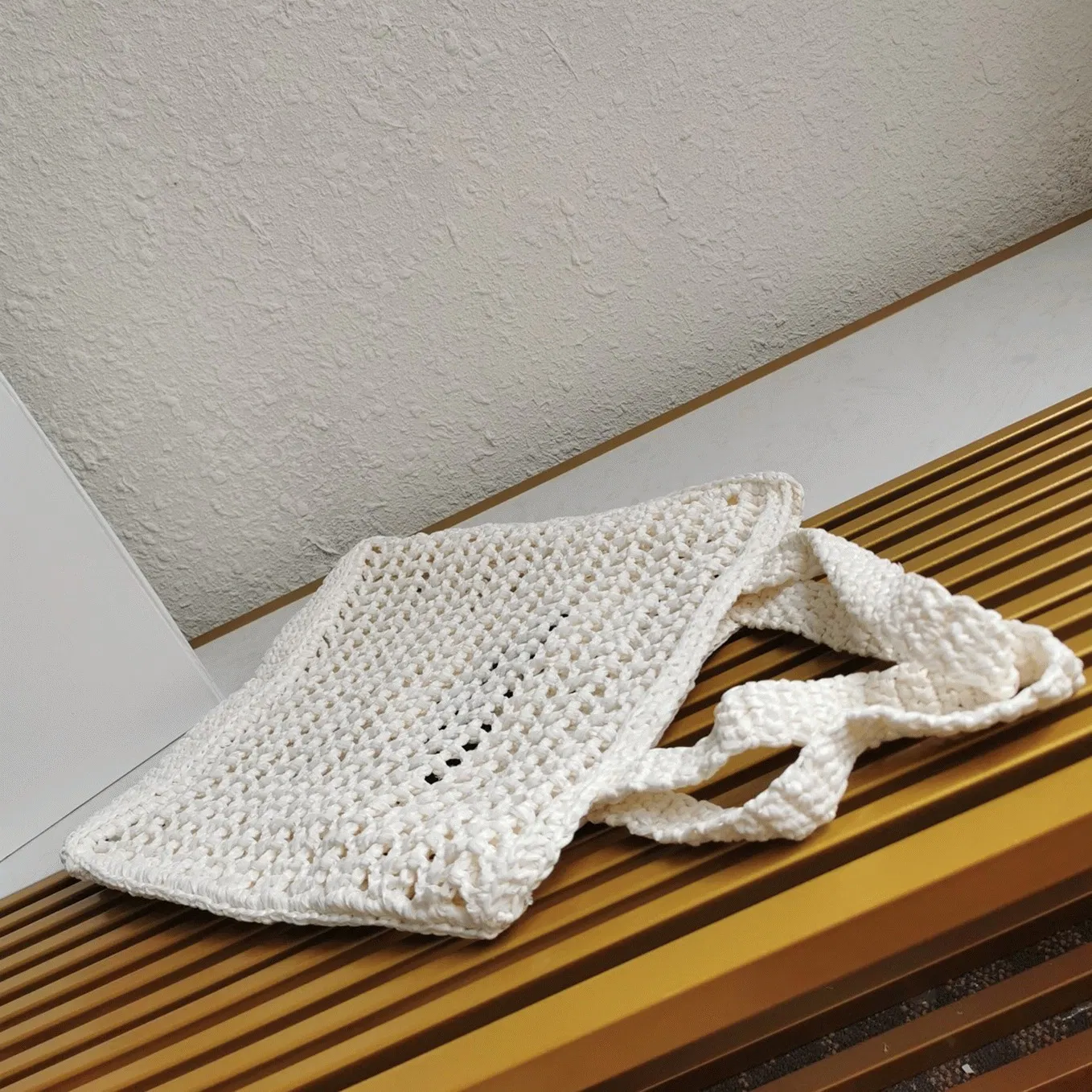 Prada Small Tote Bag Best in White Woven Raffia — image 9