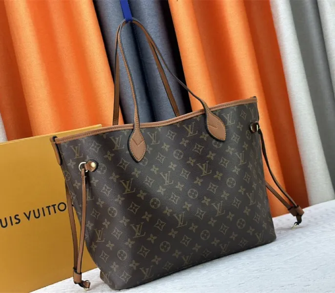 Louis Vuitton Neverfull Bandouliere Inside Out MM Tote In Monogram Canvas And Brown Leather — image 3