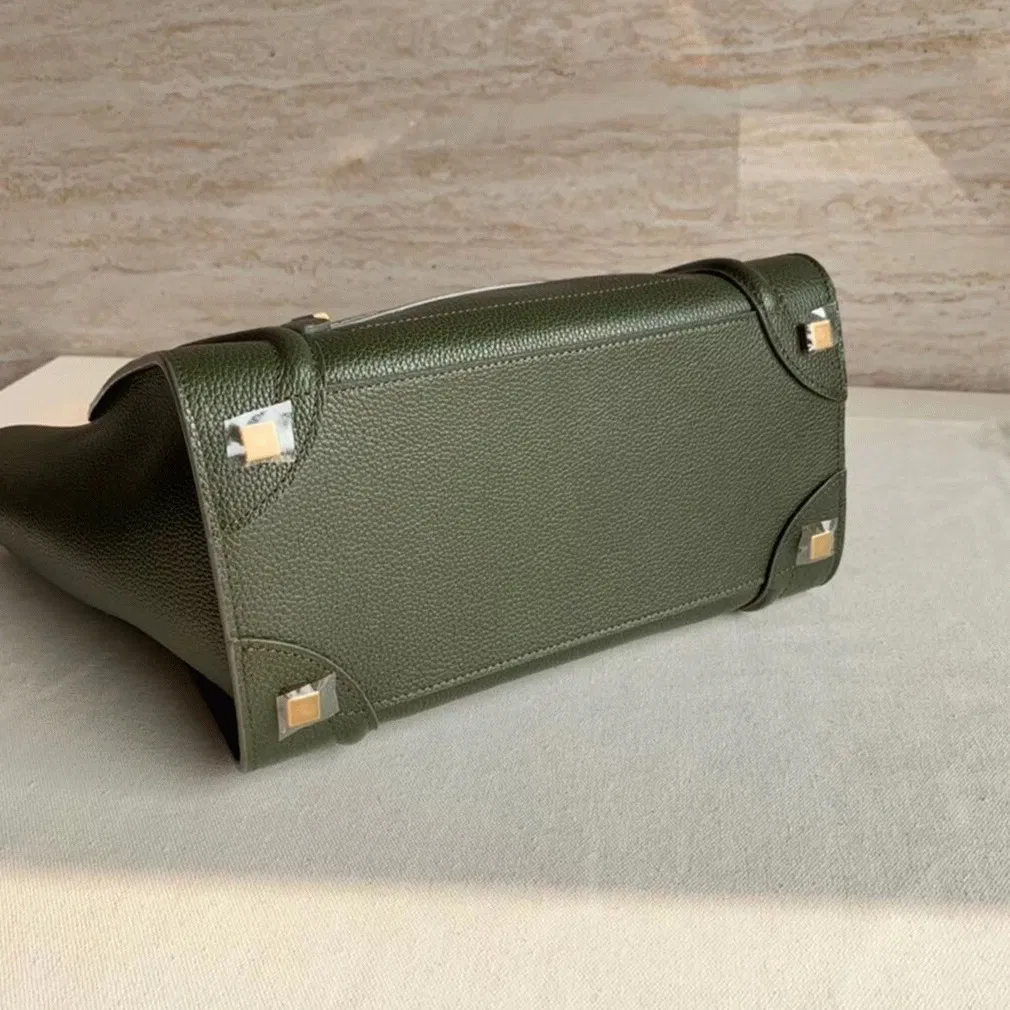 Celine Micro Luggage Tote Bag Knockoff in Khaki Green — image 2