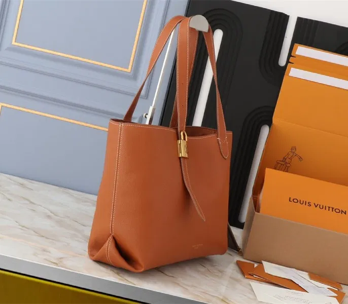 Louis Vuitton Low Key Cabas MM Bag In Cognac Brown — image 3