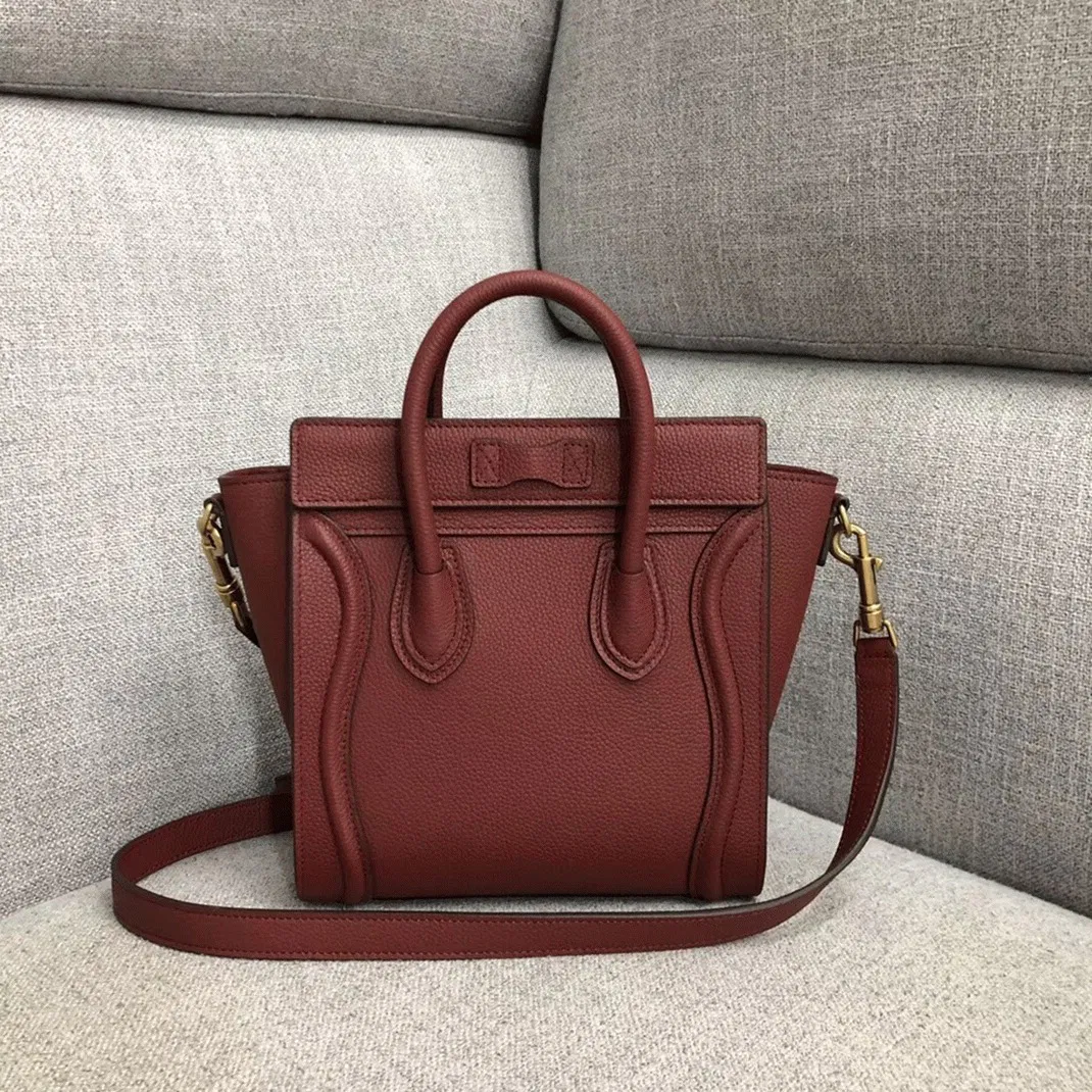 Celine Nano Luggage Tote Bag in Ruby — image 5