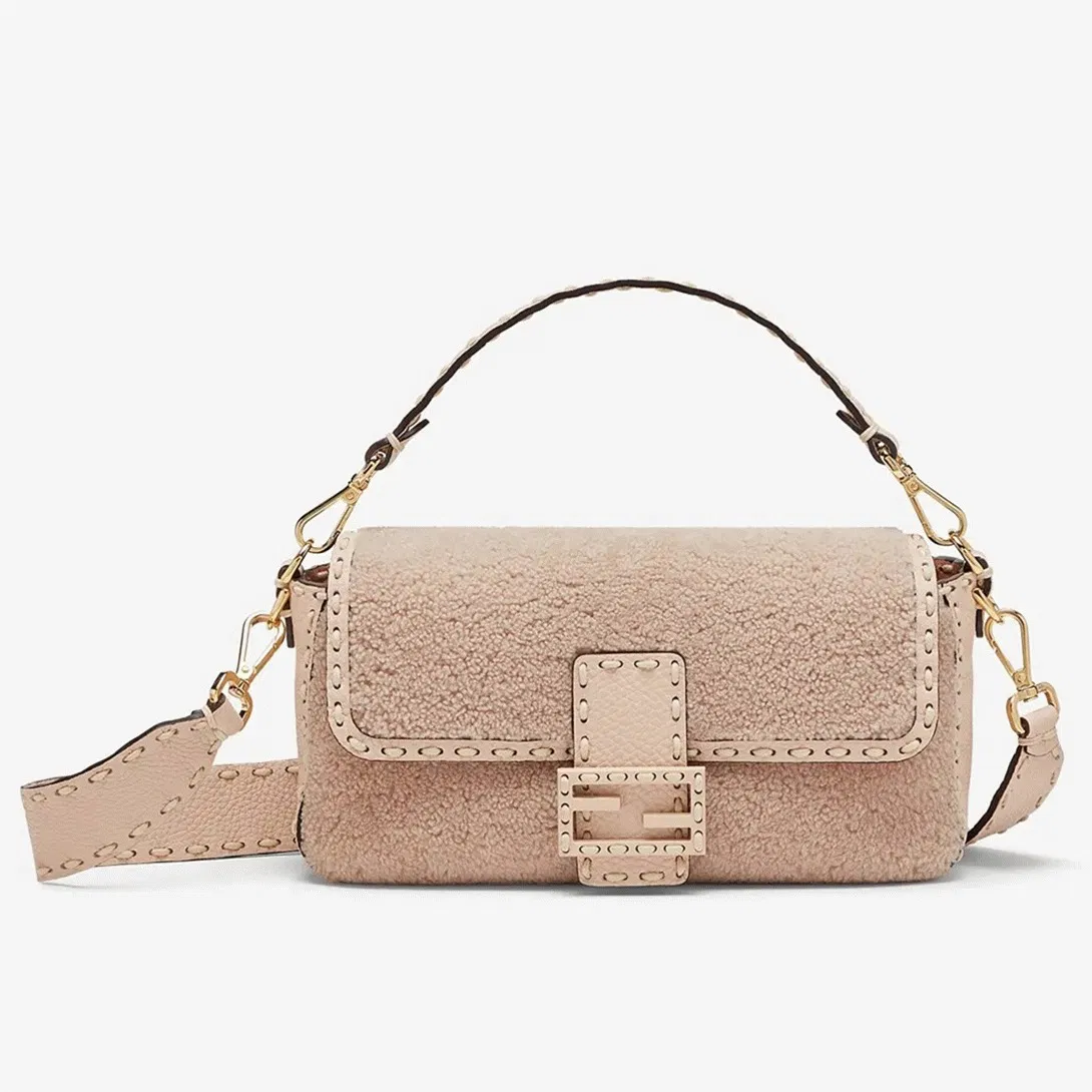 Top Quality Fendi Medium Baguette Bag In Beige
