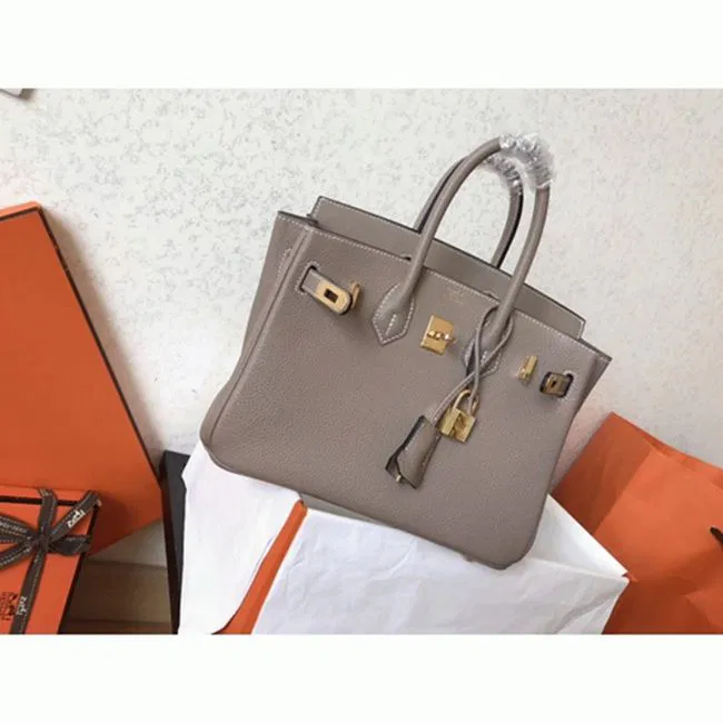 Tourterelle Hermes Birkin 25cm AAAAA Handbag — image 4