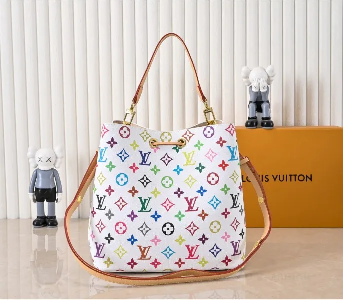 LV X TM Multicolored NeoNoe MM In White — image 3
