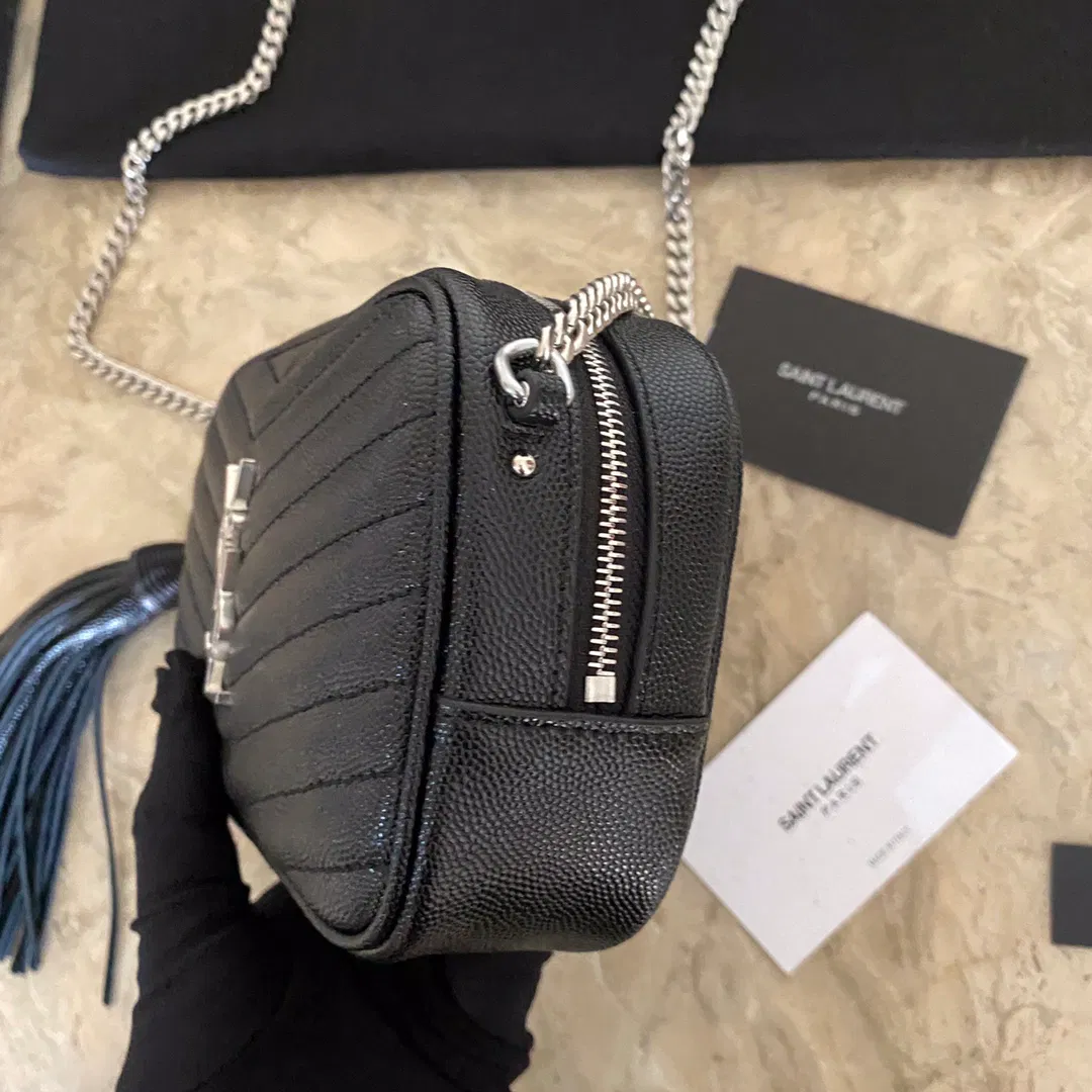 YSL Mini Lou Quilted Leather Camera Bag — image 4