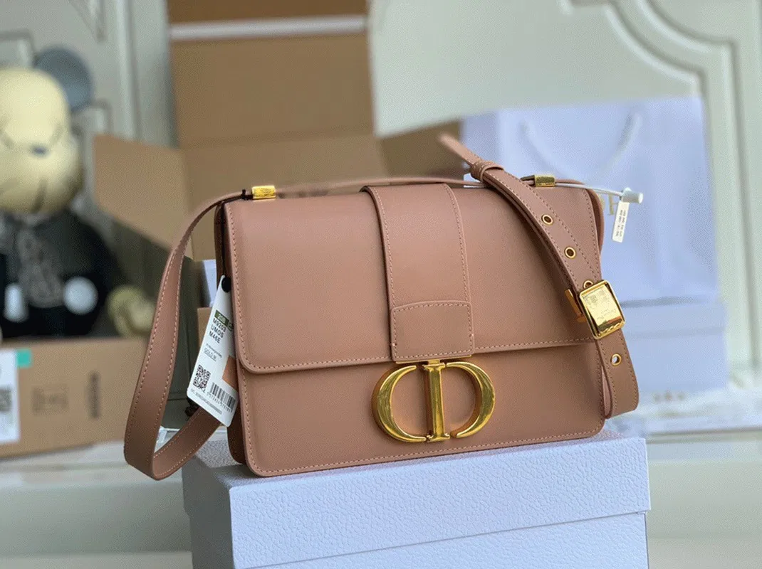 Dior 30 Montaigne Medium Bag Knockoff in Poudre Box Calfskin — image 8