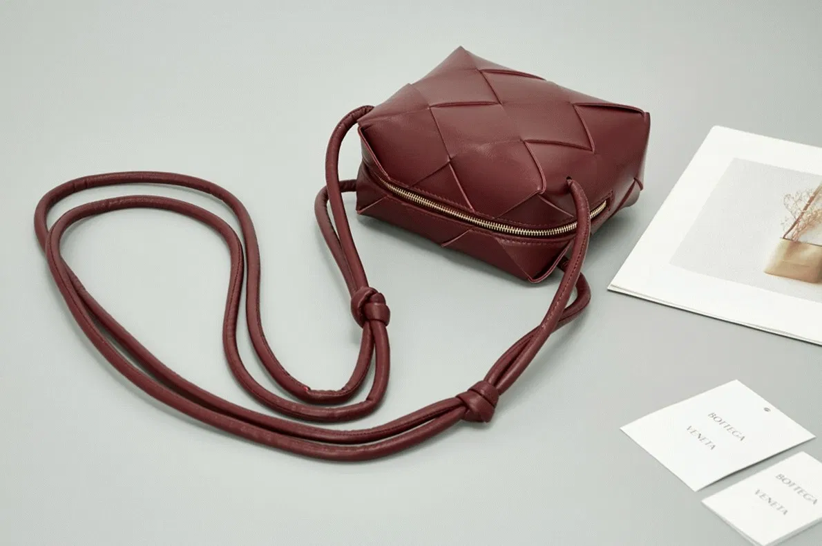 Bottega Veneta Mini Cassette Camera Bag Bordeaux — image 7