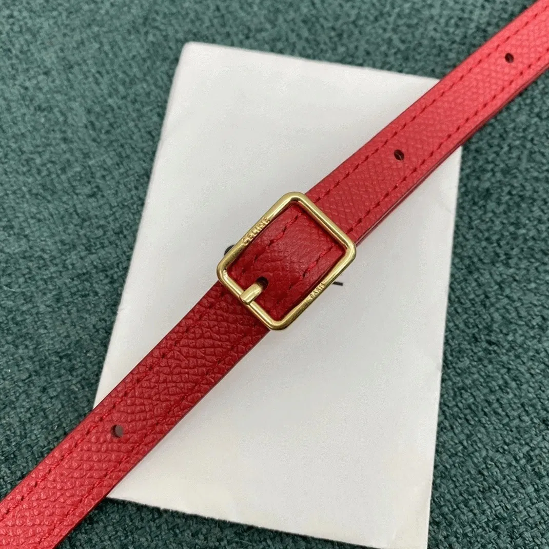 Celine Belt Nano Bag Knockoff in Red — image 8
