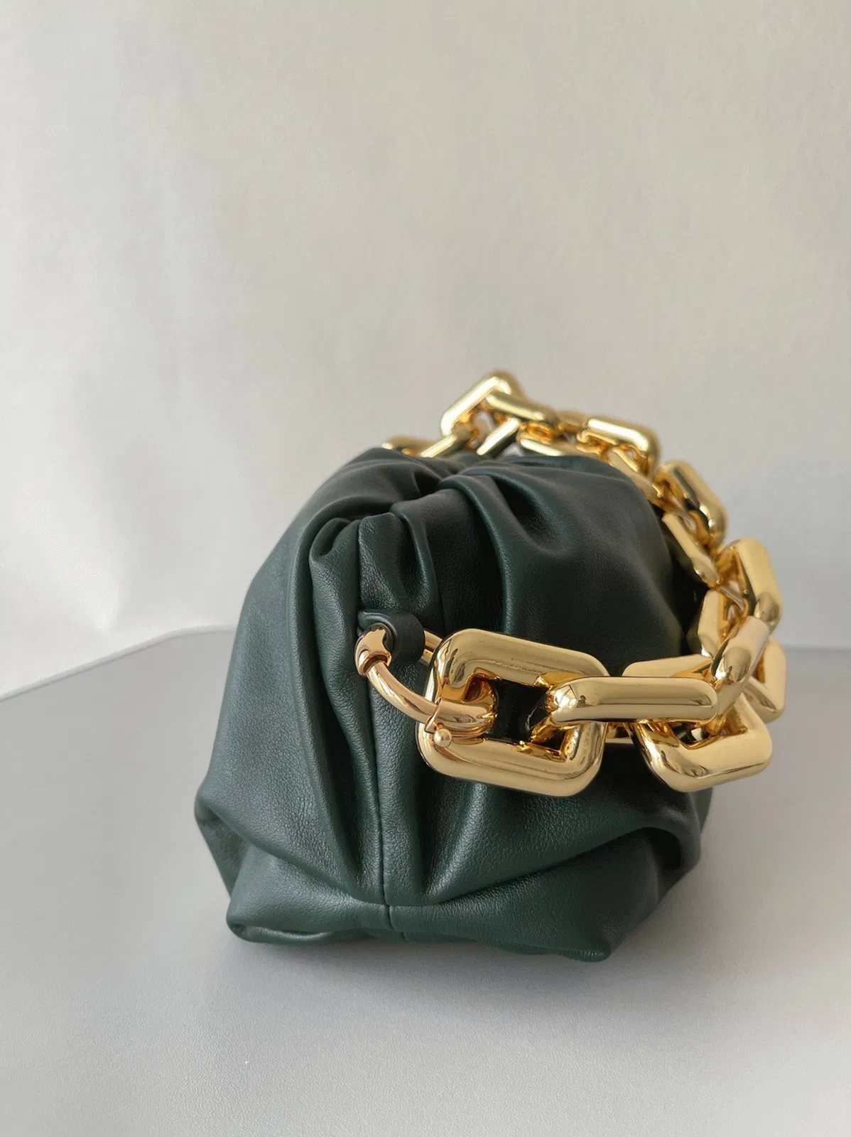Knockoff Bottega Veneta The Chain Pouch Bag Raintree — image 6